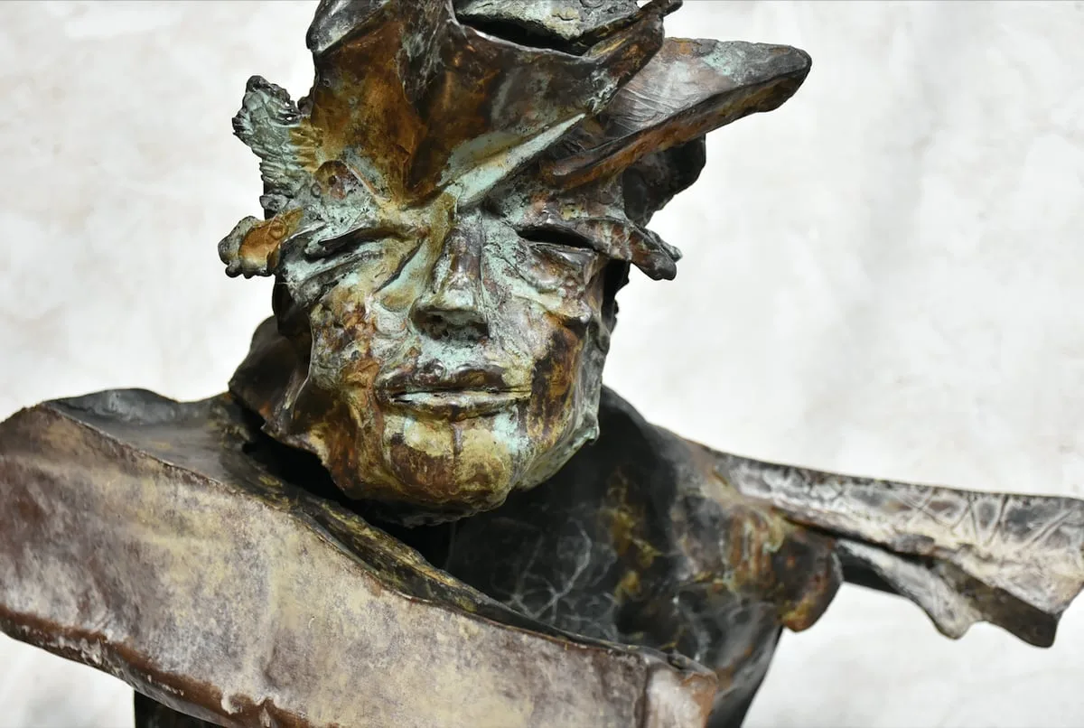 Sculpture Bronze de Julien Allègre : Man go