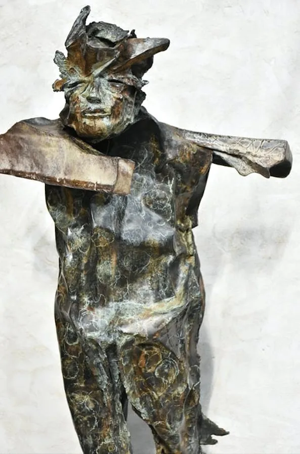 Sculpture Bronze de Julien Allègre : Man go, Vue 3