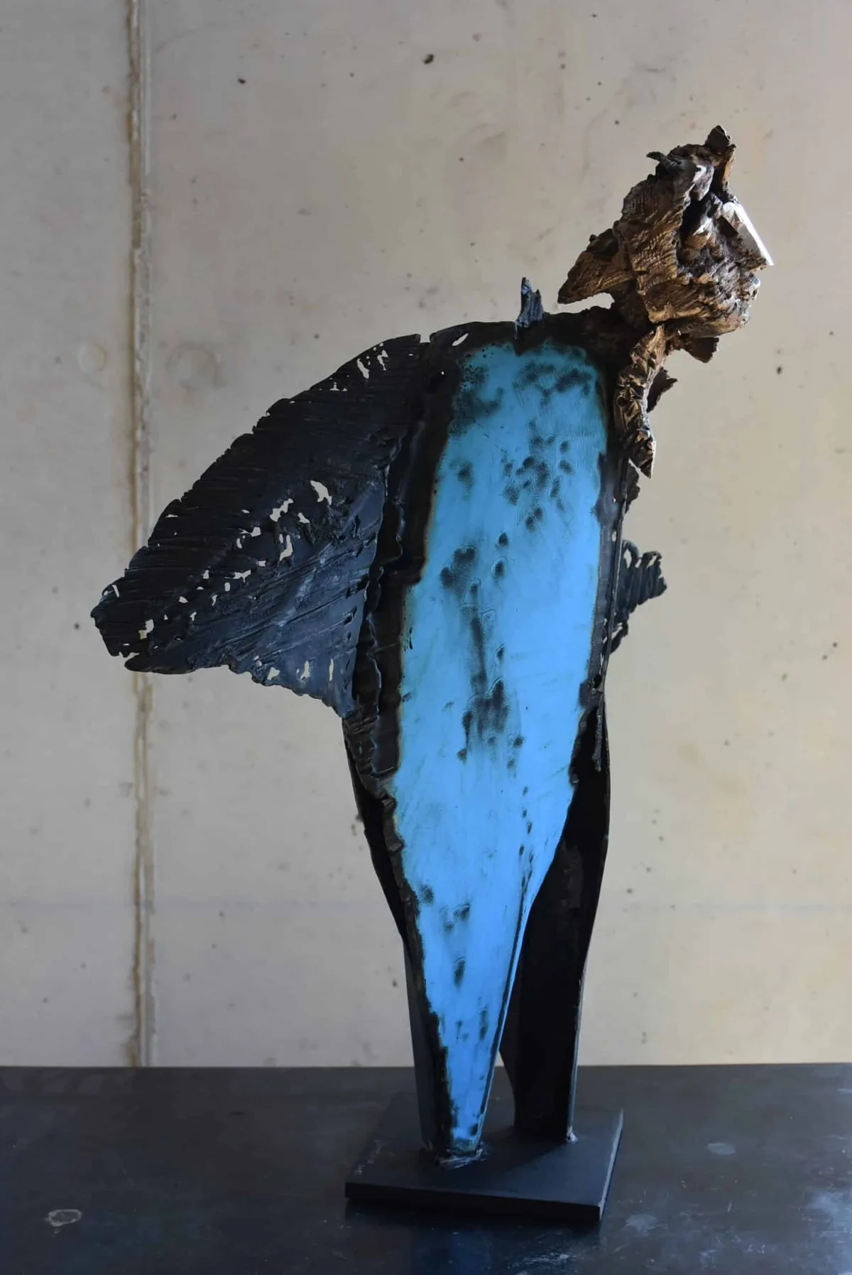 Sculpture bronze de Julien Allègre : Souffleur des eaux