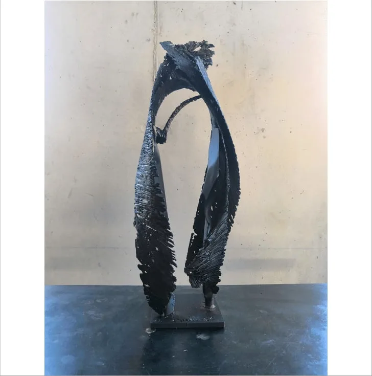 Sculpture bronze unique de Julien Allègre : Aile du silence, Vue 3