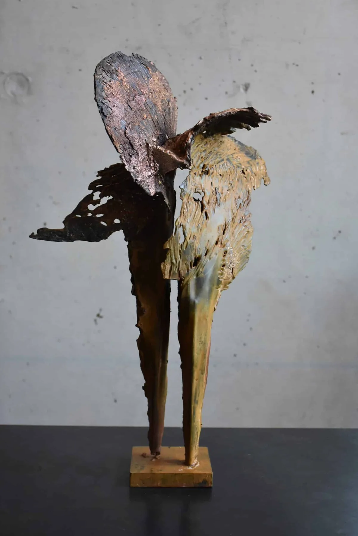 Sculpture métallisation sur acier de Julien Allègre : Être coraux, Vue 2