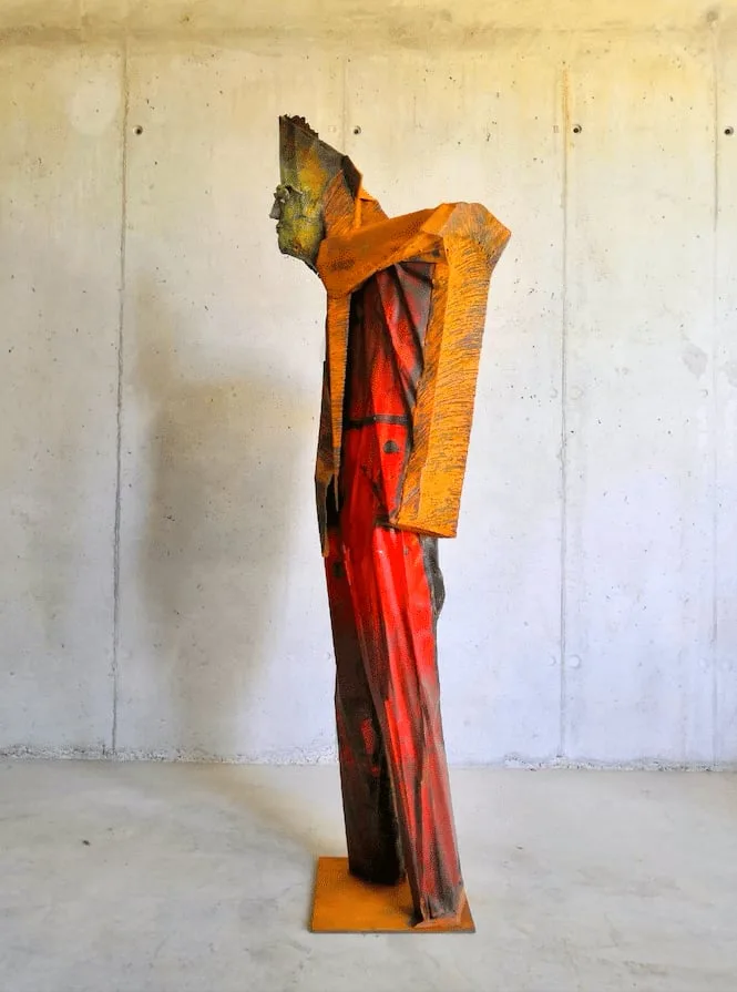 Sculpture monumentale unique de Julien Allègre : Transmutation, Vue 2