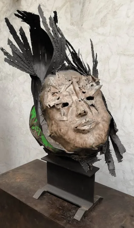 Sculpture unique de Julien Allègre: Mata, Vue 2