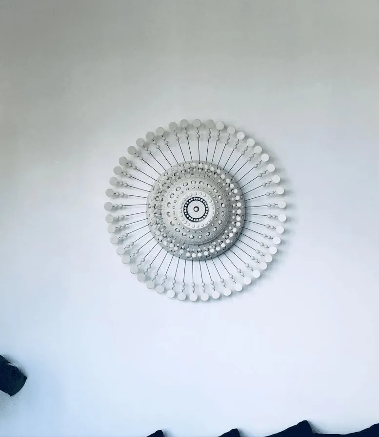 Sun ceramic wall sconce by Georges Pelletier, View 3