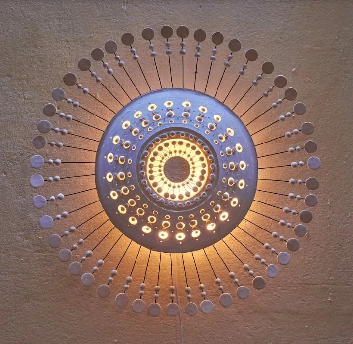 Georges Pelletier ceramic wall lamp by Georges Pelletier