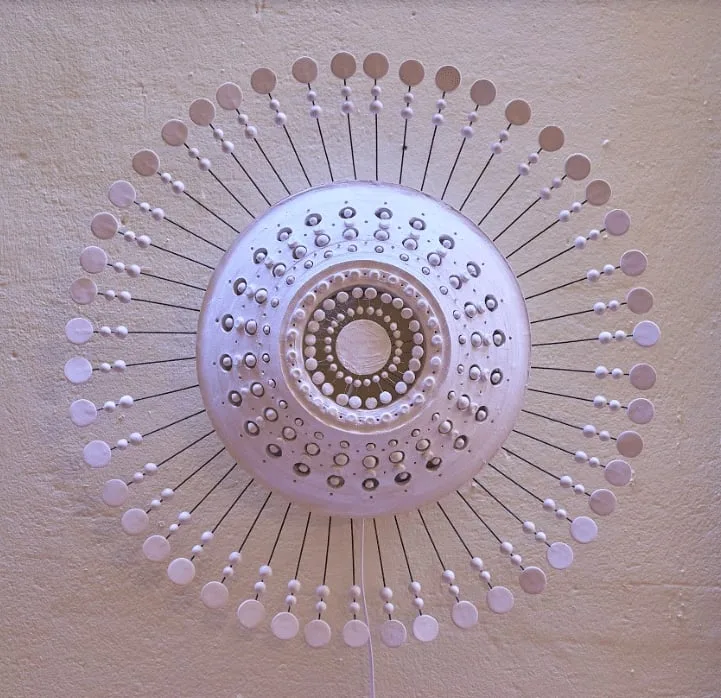 Georges Pelletier ceramic wall lamp, View 2