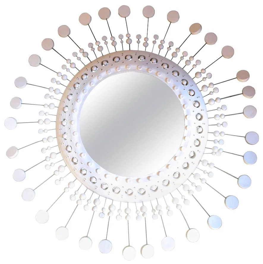 Soleil ceramic mirror by Georges Pelletier