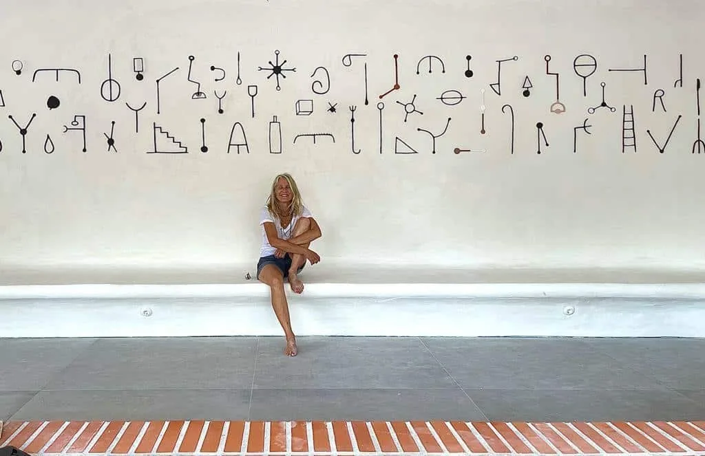 Black ceramic alphabet by Natalie Rich, View 2