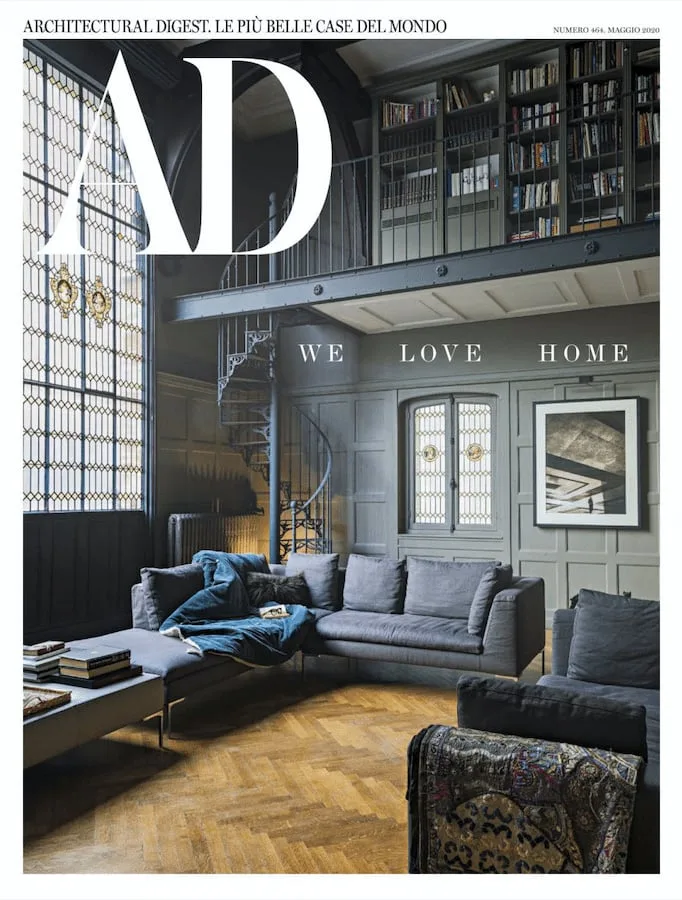 AD Italia, Totem floor lamp on the cover