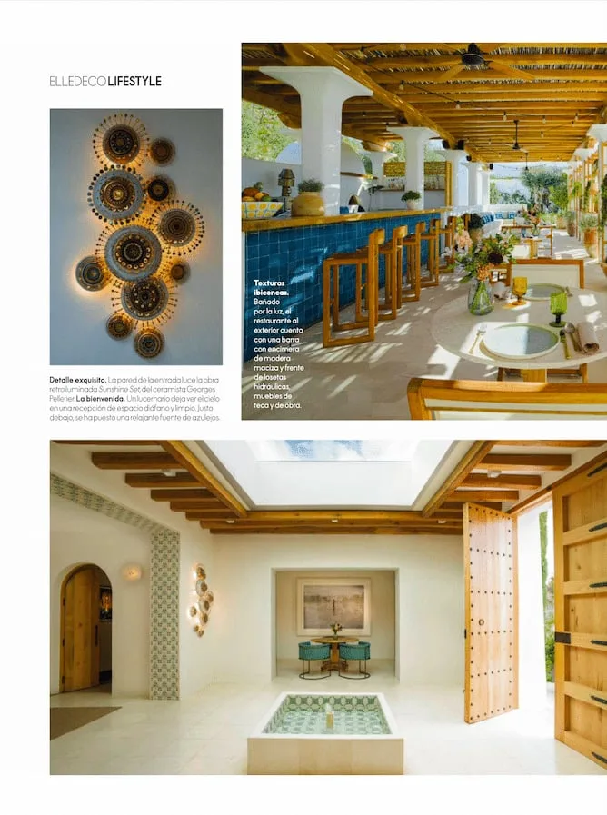ELLE Decoration España, Pelletier wall lights on the cover, additional view