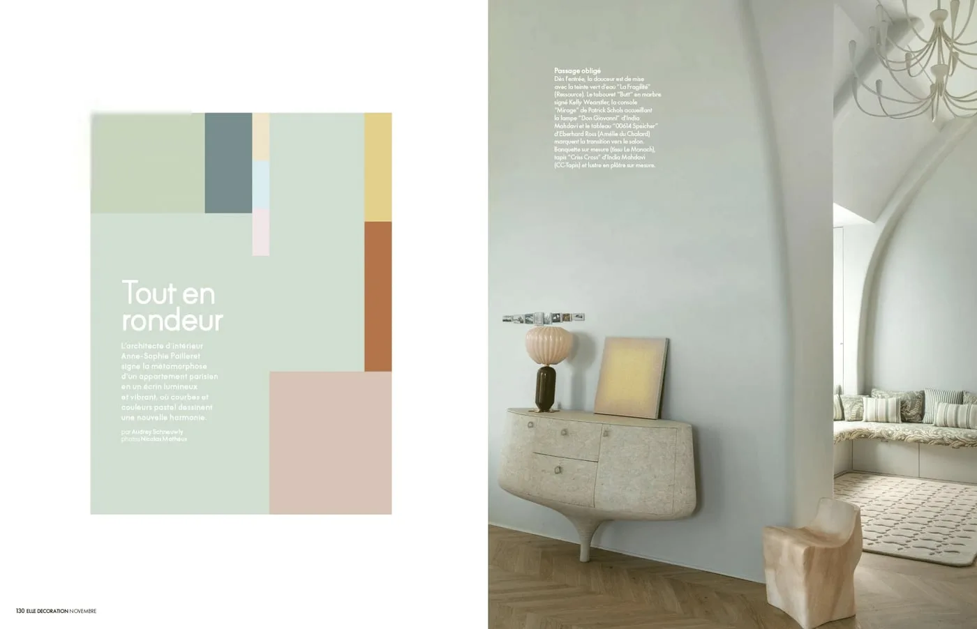 ELLE Decoration, A Paris apartment, with Caroline Rennequin, additional view