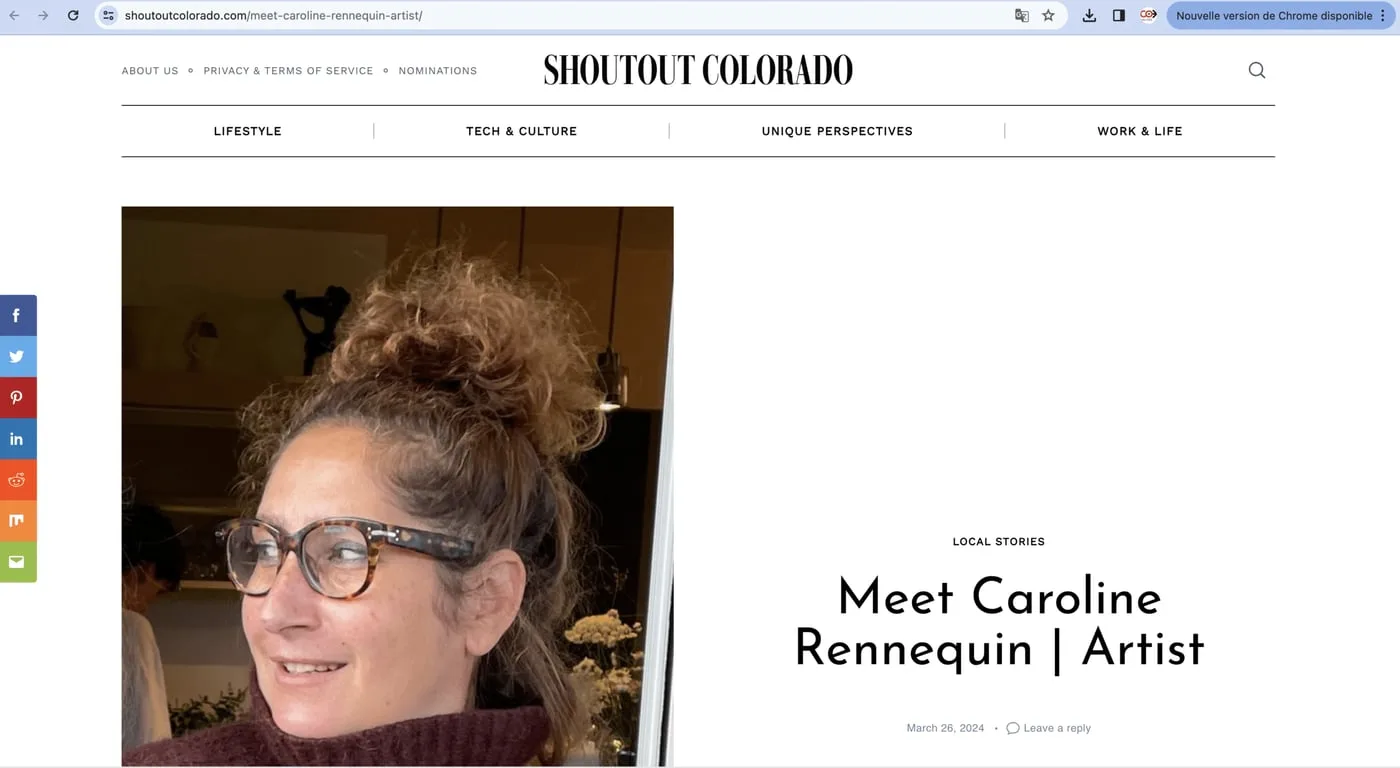 VoyageDenver, Caroline Rennequin, in Shoutout Colorado